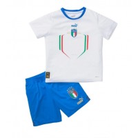 Otroški Nogometni dresi Italija Gostujoči 2022 Kratek Rokav (+ Kratke hlače)